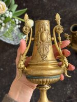2gab Pāris antīku neorokoko stila bronzas dekoru — antique bronze urns — Francija, 19. gs. beigas (6495) - Image 12