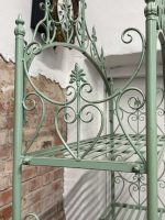 Antīks kaluma dzelzs etažērs ar 5 plauktiem — Historicisma stilā (Antique French 5-Tier Wrought Iron Etagere) (6645) - Image 9