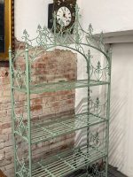 Antīks kaluma dzelzs etažērs ar 5 plauktiem — Historicisma stilā (Antique French 5-Tier Wrought Iron Etagere) (6645) - Image 4