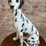 Porcelænsfigur — Hund, dalmatiner, Italien, 20. århundrede (5866)
