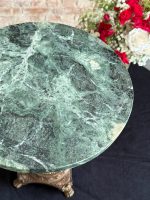 Neliels galdiņš ar zaļu marmoru — Neoklasicisma stilā (Small Green Marble Table) (7000) - Image 8