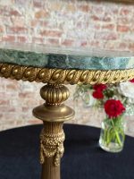Neliels galdiņš ar zaļu marmoru — Neoklasicisma stilā (Small Green Marble Table) (7000) - Image 3