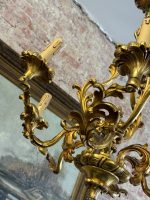 Luxurious antique bronze six-light ceiling lamp - Rococo style, (6647) - Image 8