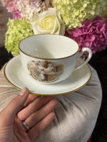 porcelāna krūze, liela izmēra ar svētbildes motīvu (7144)