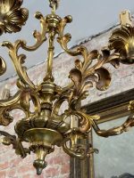 Luxurious antique bronze six-light ceiling lamp - Rococo style, (6647) - Image 11