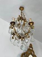 Bronzas Lampa ar Kristāliem, Maza/Vidēja Izmēra (3557)