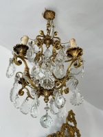 Bronzas Lampa ar Kristāliem, Maza/Vidēja Izmēra (3557) - Image 2