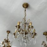Bronzas Lampa ar Kristāliem, Maza Izmēra (3563)