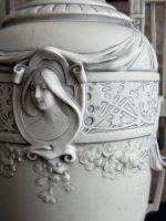 "Royal Dux", Jūgendstila porcelāna vāze, liela izmēra (6557) - Image 6