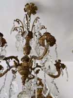 Bronzas Lampa ar Kristāliem, Priekš Svecēm, Vidēja Izmēra (3560) - Image 2