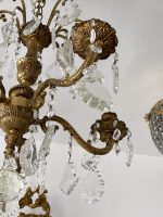 Bronzas Lampa ar Kristāliem, Priekš Svecēm, Vidēja Izmēra (3560) - Image 10
