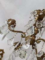 Bronzas Lampa ar Kristāliem, Priekš Svecēm, Vidēja Izmēra (3560) - Image 5