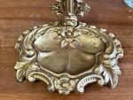 Antīks zeltītas krāsas čuguna lietussargu turētājs ar rokoko ornamentiem — 19. gadsimta nogale (5975) - Image 6