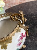 japānas stila kašpo ar greznu bronzas detalizāciju, Keramikas kašpo ar bronzas apkalumu un roku gleznojumu — Japānisms / - Image 7