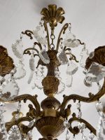 Bronzas Lampa ar Kristāliem, Priekš Svecēm, Vidēja Izmēra (3560) - Image 16