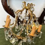 Lampa ar Kristāliņiem, 5 Spuldzes, Maza-Vidēja Izmēra, Vidēji Smaga (4628)