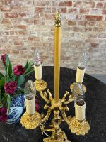 Lampe de table avec figure féminine, finition or brillant, base en marbre noir, taille moyenne, 4 ampoules (6391) – Image 13