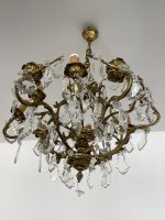Bronzas Lampa ar Kristāliem, Liela Izmēra (3555)