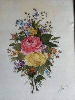 neliela izmēra gleznas uz audumu ar ziediem, vieglas pēc svara, pieejamas 2gab (6556) - Image 7