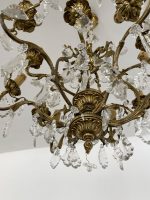Bronzas Lampa ar Kristāliem, Liela Izmēra (3555) - Image 11