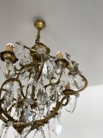 Bronzas Lampa ar Kristāliem, Liela Izmēra (3555) - Image 7