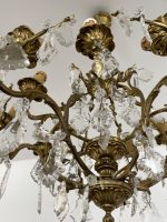 Bronzas Lampa ar Kristāliem, Liela Izmēra (3555) - Image 8