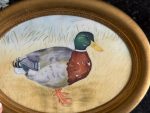 maza izmēra, ovāla glezna uz audumu ar pīli, viegla pēc svara (6565) - Image 4