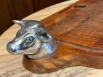 Koka, servējamā paplāte ar buļļu/govs galvām (5719) - Image 6