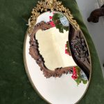 Neliela Izmēra Spogulis ar Metāla Rāmi, Vidēji Viegls Pēc Svara (4632)