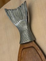 Liela izmēra koka, servējamā paplāte ar zivs motīvu (5722) - Image 9