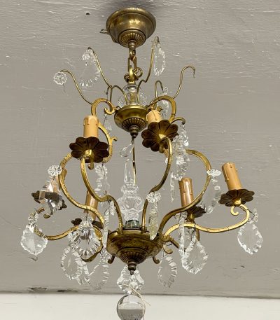 Lysekrone med krystaller, lille/mellem størrelse (2825)