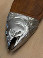 Liela izmēra koka, servējamā paplāte ar zivs motīvu (5722) - Image 8