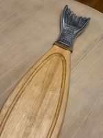 Liela izmēra koka, servējamā paplāte ar zivs motīvu (5718) - Image 10