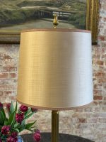 Bordlampe med kuppel, søylemotiv, 2 lyspærer, middels stor (6387) - Bilde 5