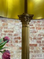 Bordlampe med kuppel, søylemotiv, 2 lyspærer, middels stor (6387) - Bilde 4