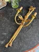 Luksuriøs Bronze Væglampe med Egeløv – Louis XVI stil