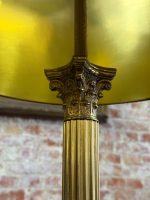 Bordlampe med kuppel, søylemotiv, 2 lyspærer, middels stor (6387) - Bilde 3