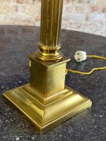 Bordlampe med kuppel, søylemotiv, 2 lyspærer, middels stor (6387) - Bilde 13