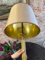 Bordlampe med kuppel, søylemotiv, 2 lyspærer, middels stor (6387) - Bilde 6