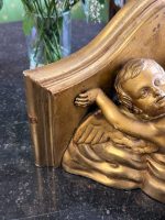 Gilt Wall Console with Two Putti — Neo-Rococo, Wall-Mounted, Medium Weight, France/Italy, c. 1880–1920 (6657) - Image 6