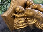 Gilt Wall Console with Two Putti — Neo-Rococo, Wall-Mounted, Medium Weight, France/Italy, c. 1880–1920 (6657) - Image 7