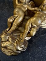 Gilt Wall Console with Two Putti — Neo-Rococo, Wall-Mounted, Medium Weight, France/Italy, c. 1880–1920 (6657) - Image 9