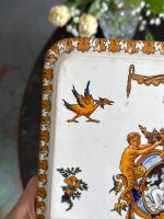 Antīka Žjēnas fajansa paplāte ar renesanses motīviem — Gien manufaktūra (antique gien faience serving tray) (6574) - Image 10