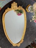 spogulis zelta krāsas rāmī, vidēji liela izmēra, vidēji smags (7237) - Image 2