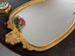 spogulis zelta krāsas rāmī, vidēji liela izmēra, vidēji smags (7237) - Image 3
