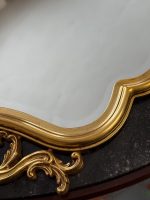 Zeltīts sienas spogulis ar akanta kroni — Luija XV stilā (Gilt Rococo Wall Mirror in Louis XV Style) (7091) - Image 16