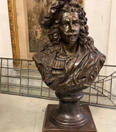 Bronzefigur - Rembrandt Harmenszoon van Rijn, mellemstor (6223)