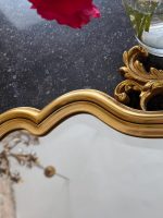 Zeltīts sienas spogulis ar akanta kroni — Luija XV stilā (Gilt Rococo Wall Mirror in Louis XV Style) (7091) - Image 15