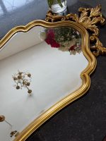 Zeltīts sienas spogulis ar akanta kroni — Luija XV stilā (Gilt Rococo Wall Mirror in Louis XV Style) (7091) - Image 9