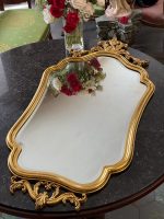 Zeltīts sienas spogulis ar akanta kroni — Luija XV stilā (Gilt Rococo Wall Mirror in Louis XV Style) (7091) - Image 2